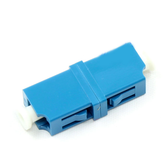 Symmetrical Type Azul Single Mode Single Core Plastic LC Fiber Optic Adapter